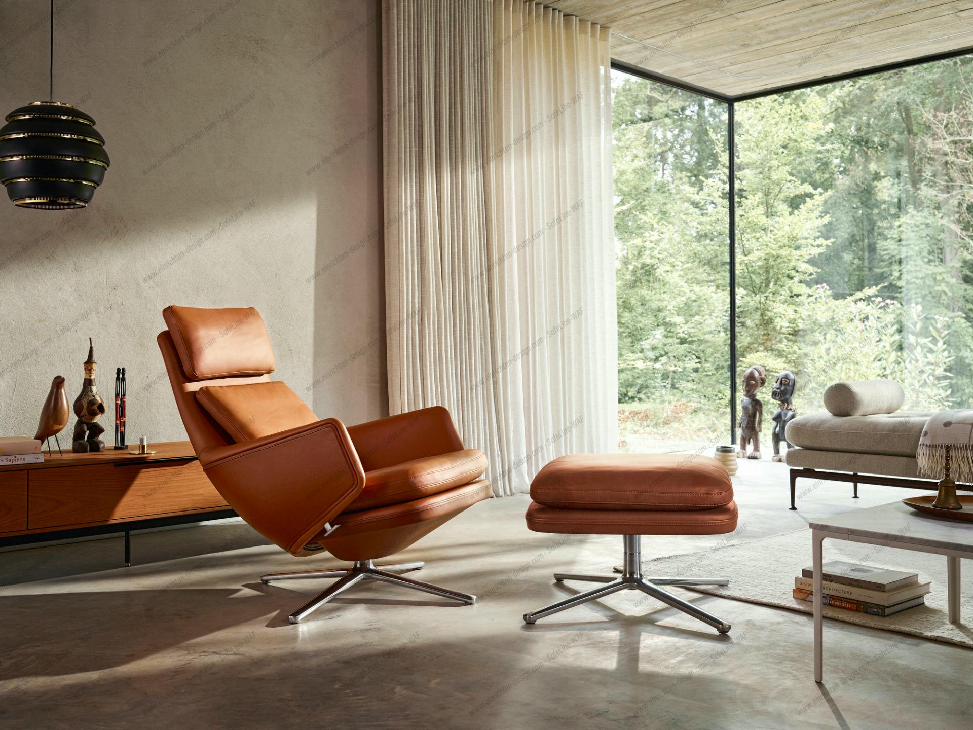 Grand Relax Armchair & Ottoman Vitra