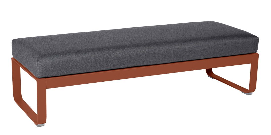 Bellevie 2-Seater Upholstered Stool Outdoor Fermob 