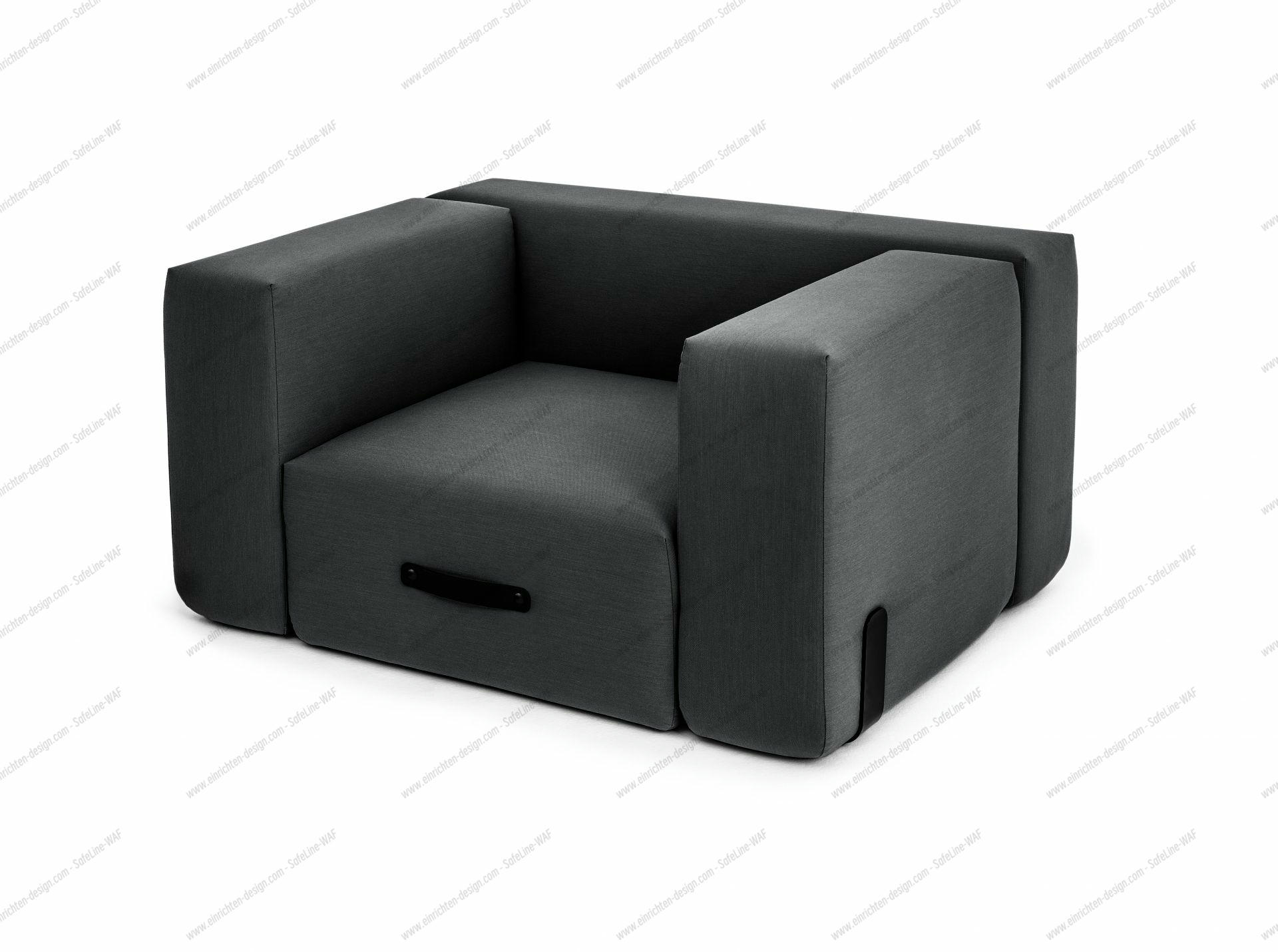 Miami Outdoor Sofa Lounger Anthracite Conmoto