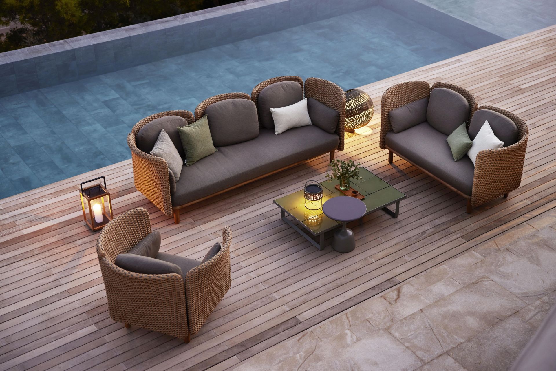 Arch Outdoor Sofa 2-Seater Module Cane-Line