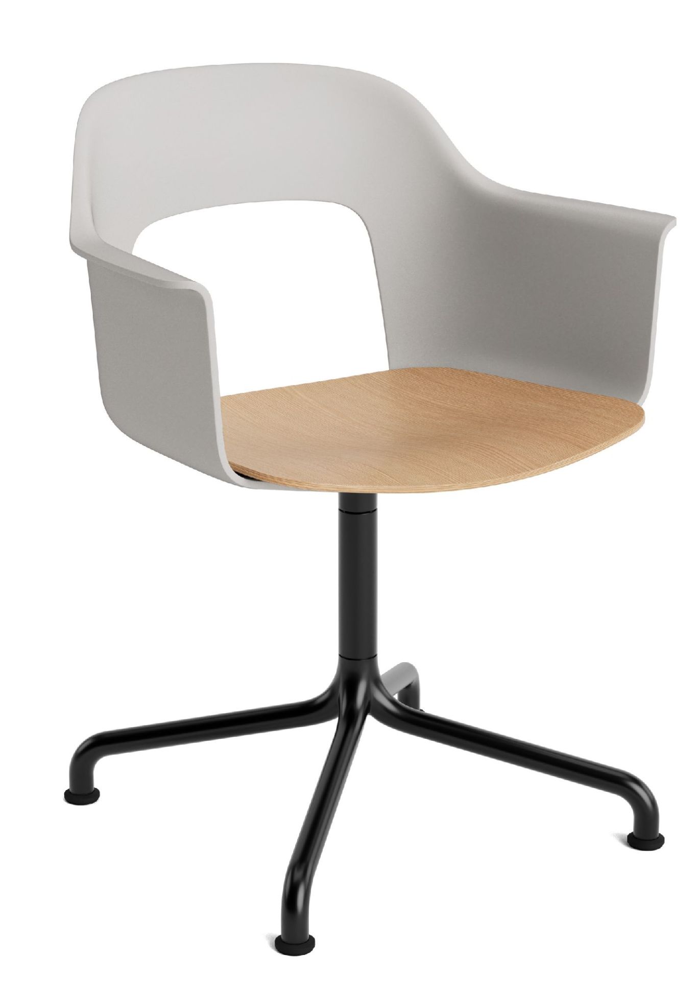 Layout Armchair 252 Armchair 4-star base swivel base with curved base Hay  