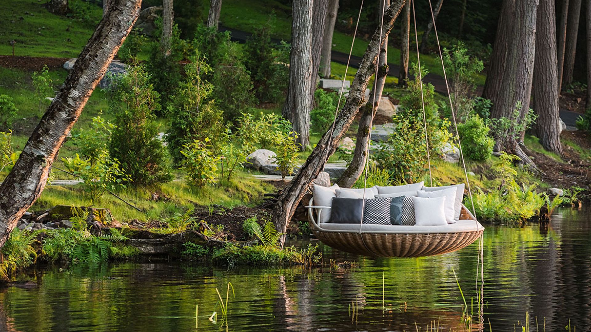Swingrest Hanging Lounger with Seat cushion Dedon