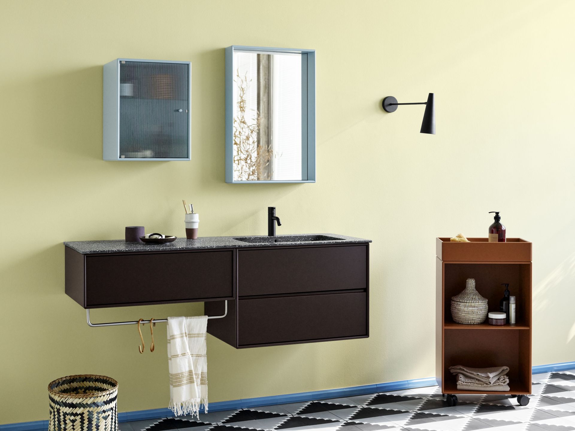 RIPPLE bathroom cabinet hazelnut Montana
