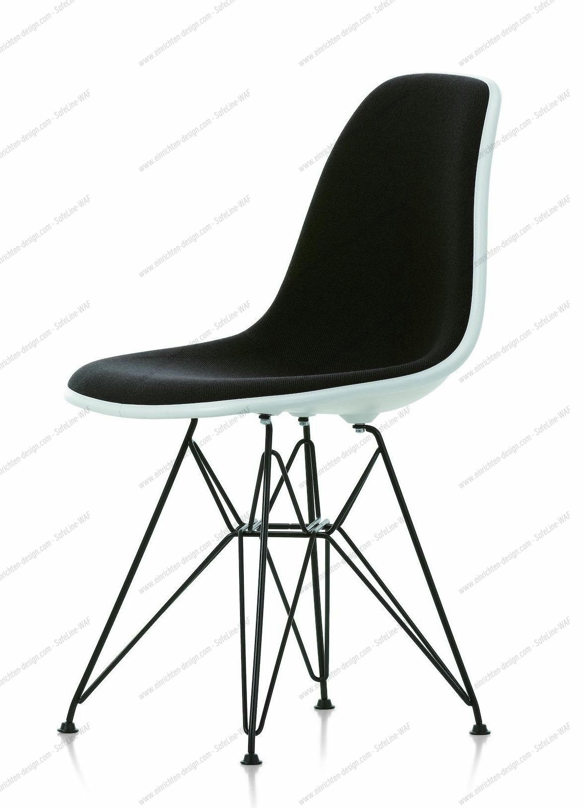 Eames Plastic Side Chair DSR Chair Fully upholstered Vitra