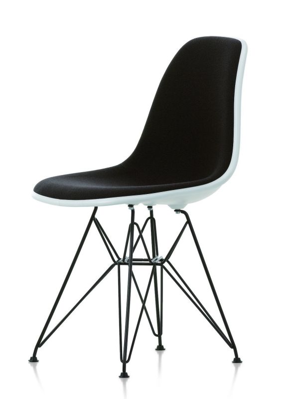 Eames Plastic Side Chair DSR Chair Fully upholstered Vitra