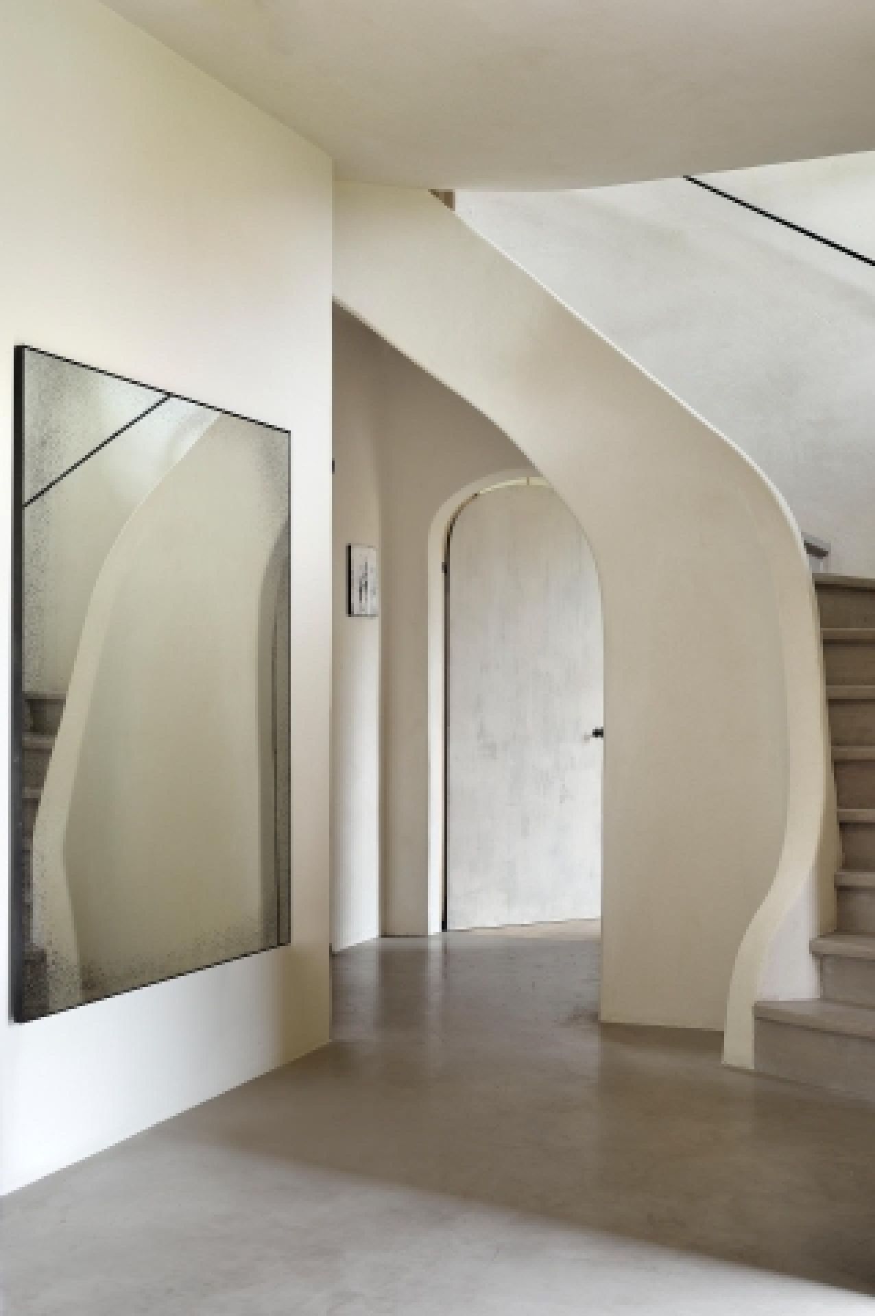 Wall mirror medium aged clear Ethnicraft