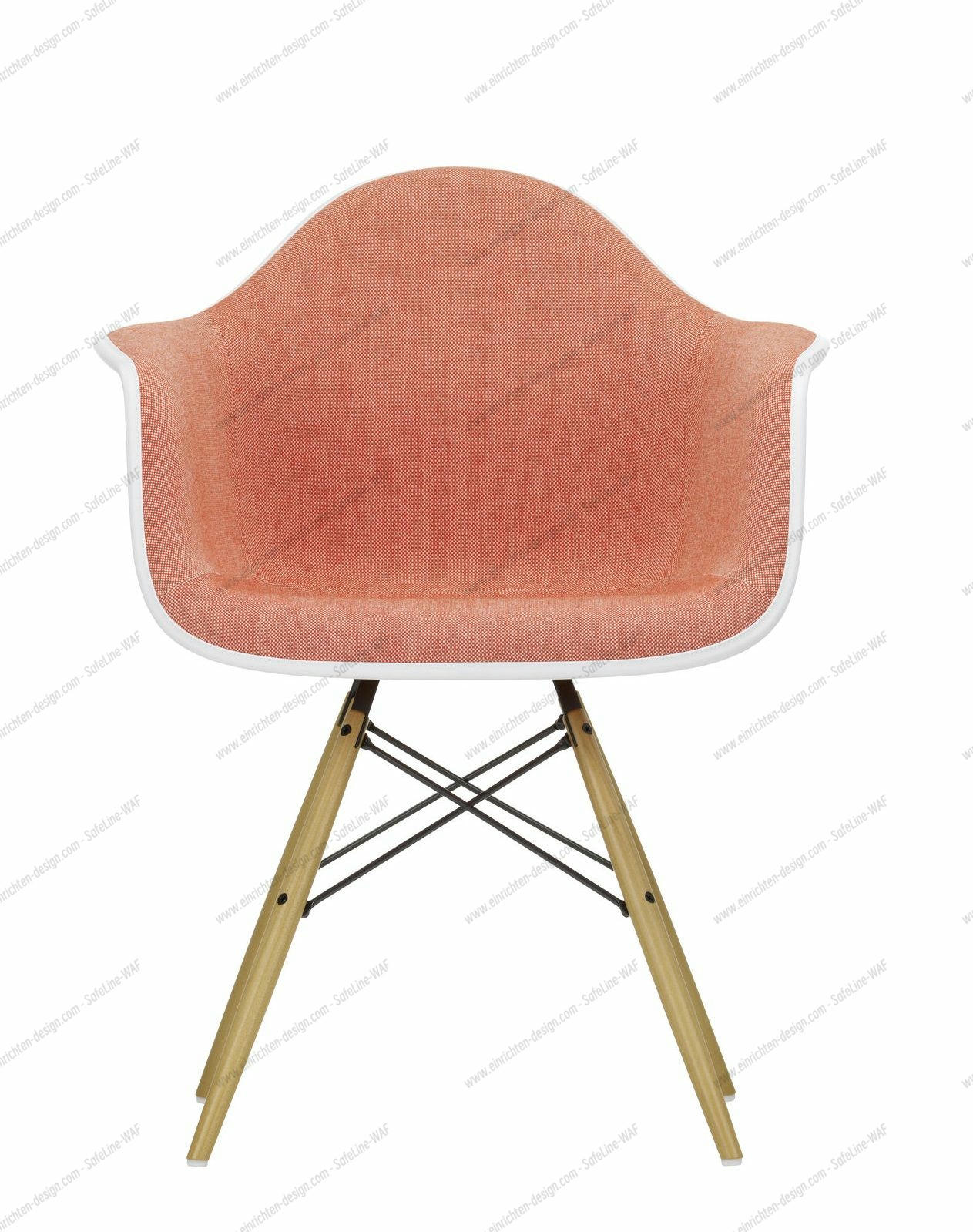 Eames Plastic Arm Chair DAW Chair Fully upholstered Vitra