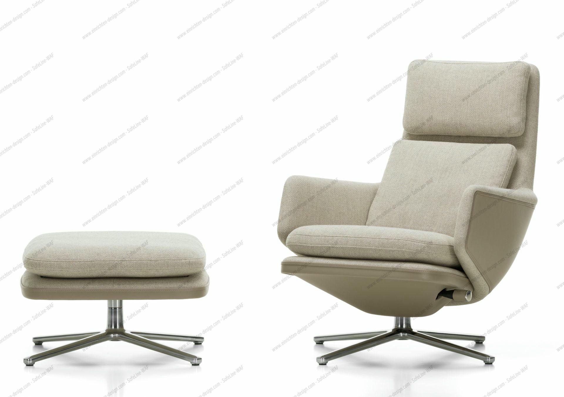 Grand Relax Armchair & Ottoman Vitra