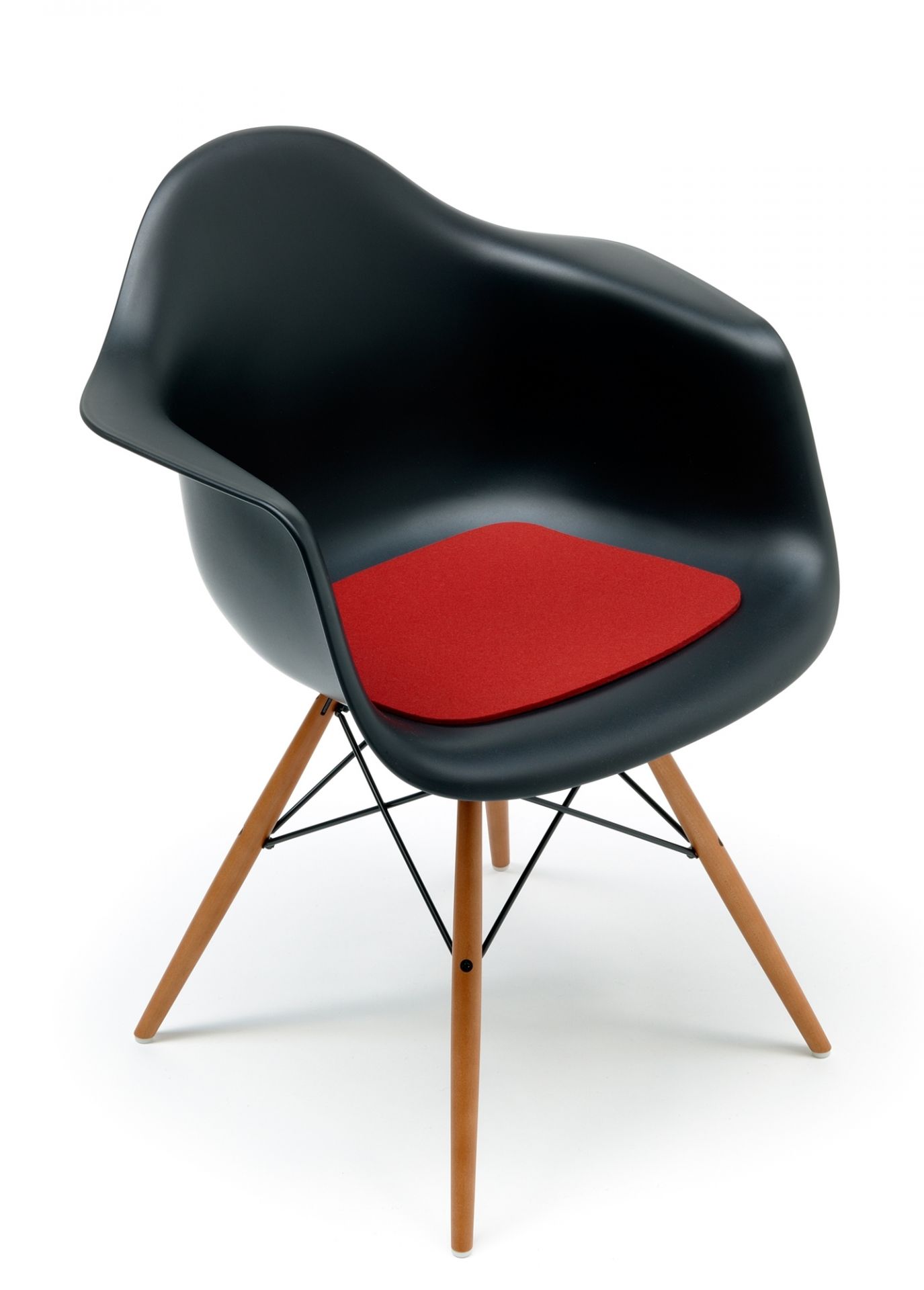 Seat pad-Felt pad Eames Plastic Arm Chairs DAR / RAR / DAW Red Hey Sign