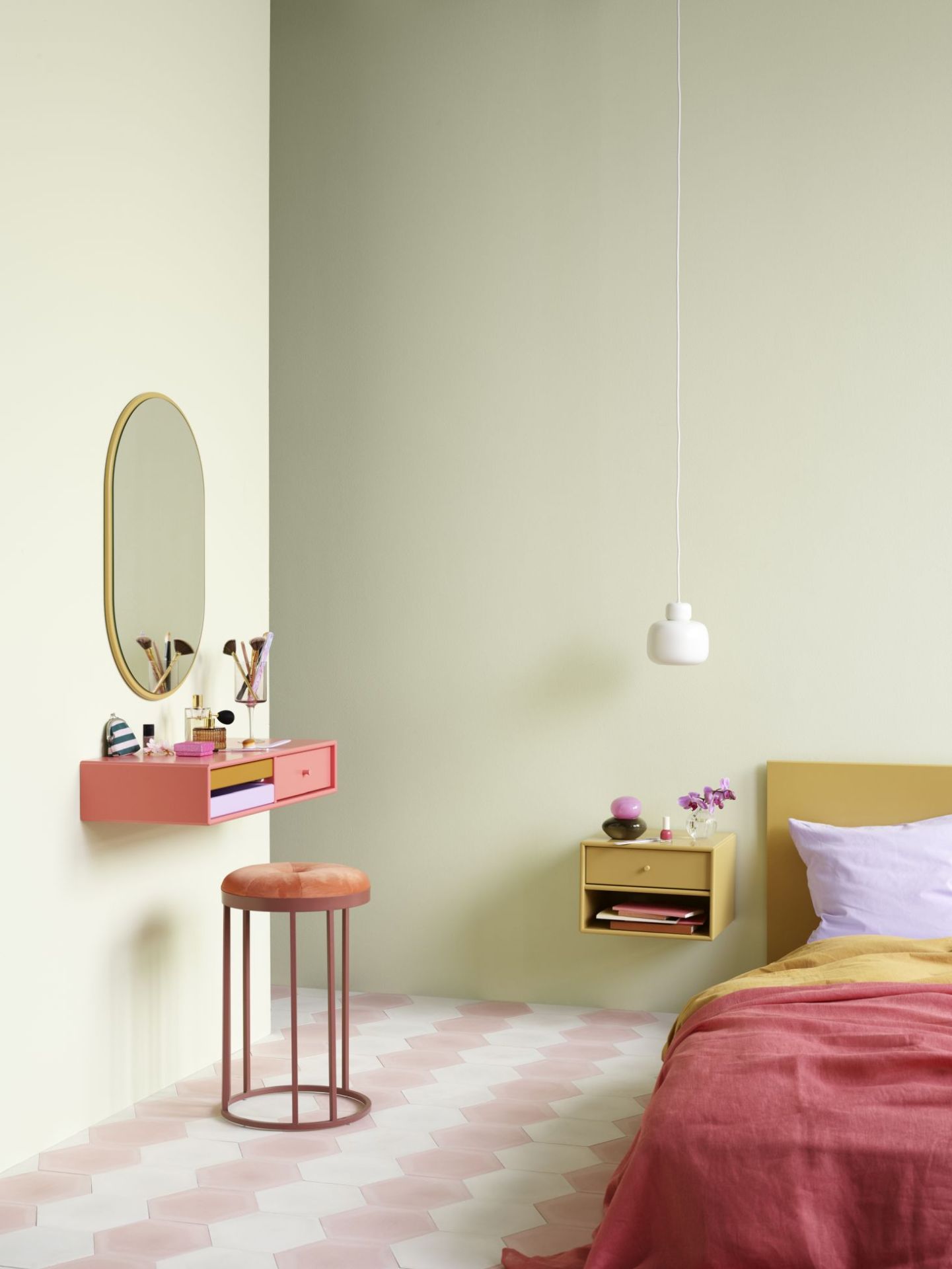 Dash Nightstand Wall Truffle Montana QUICK SHIP