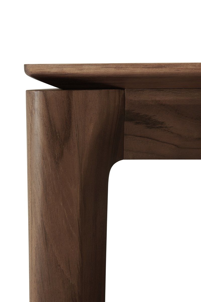 Bok Table Rectangular Teak Dark Brown Ethnicraft 