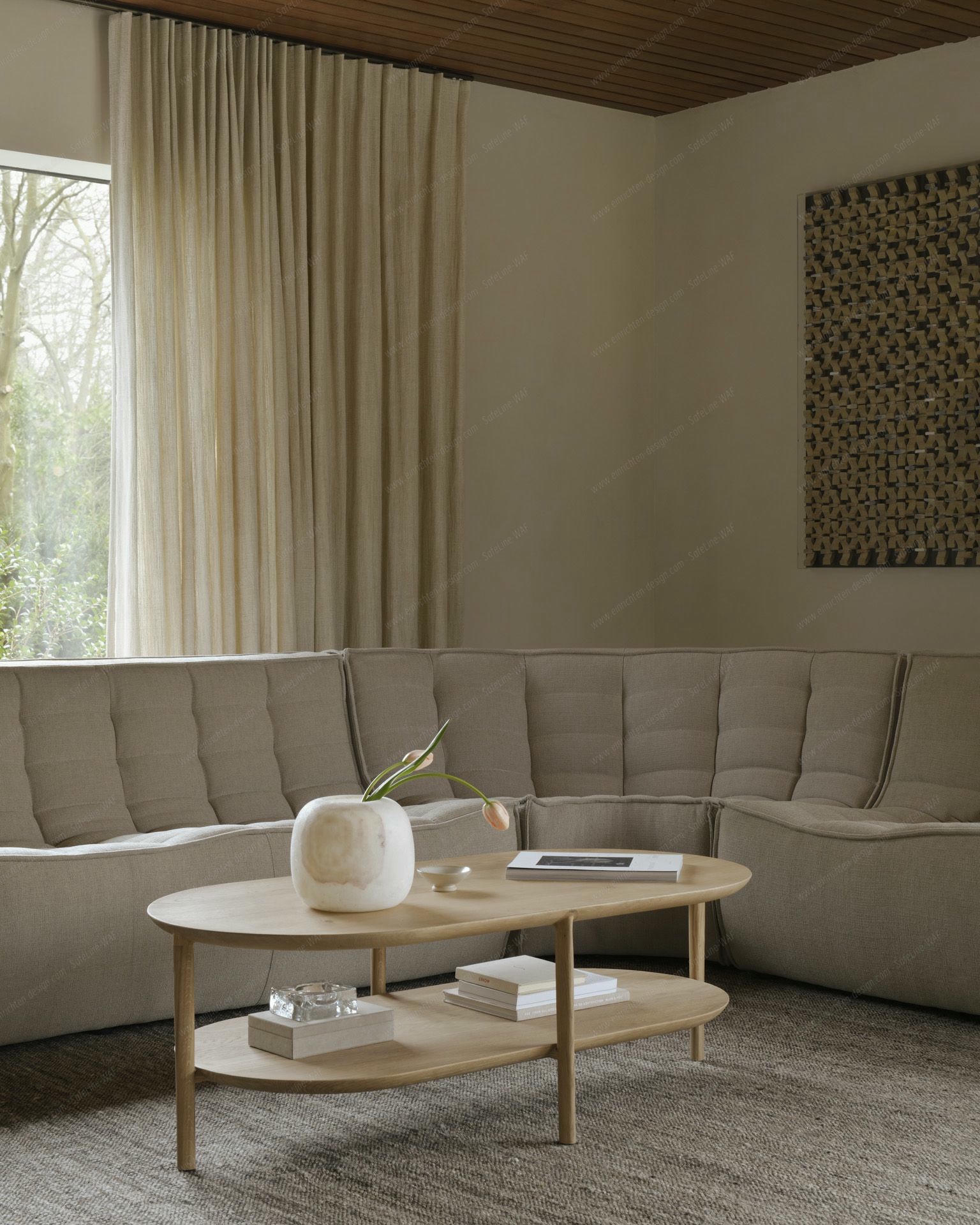 N701 Sofa 2-seater Ethnicraft