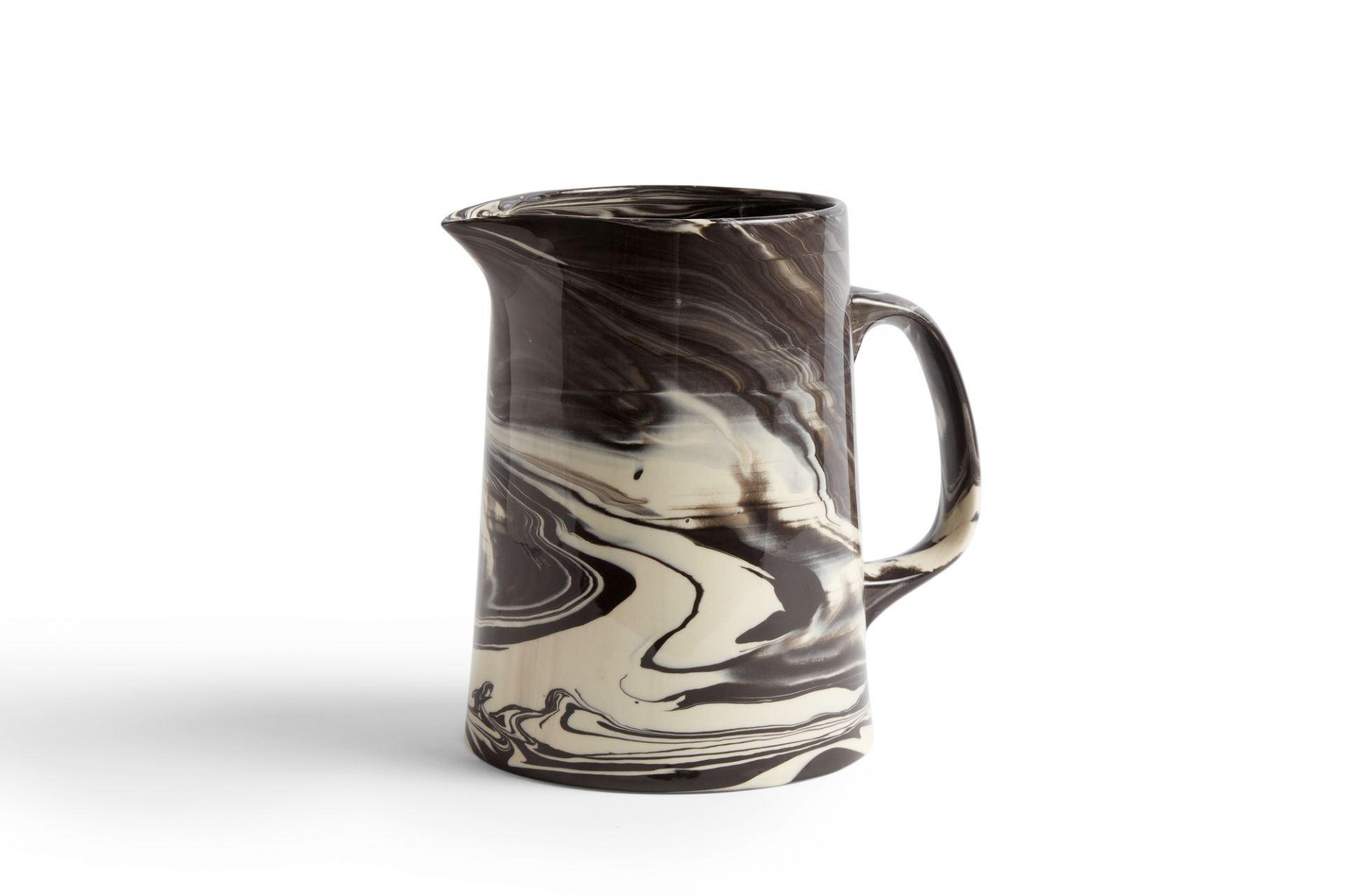 Marbled Jug Carafe black Hay