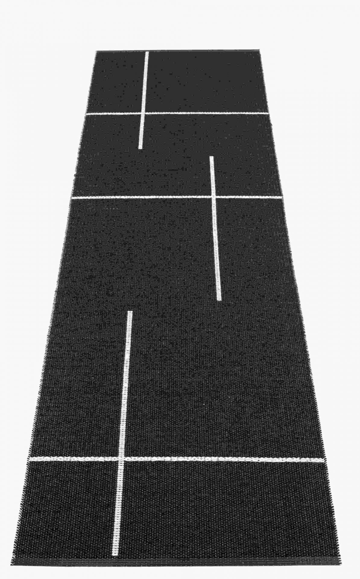 Fred Synthetic rug 70 x 270 cm Pappelina Black