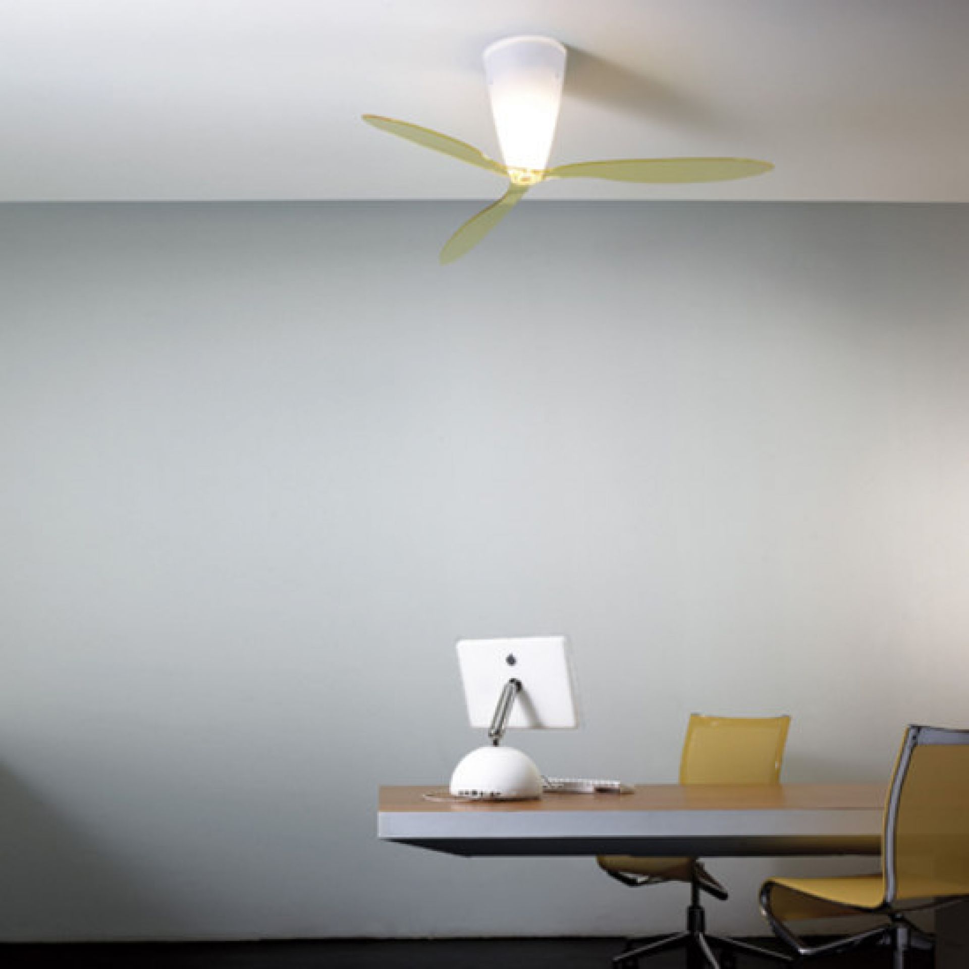 D28 Blow Ceiling Light and Fan Luceplan