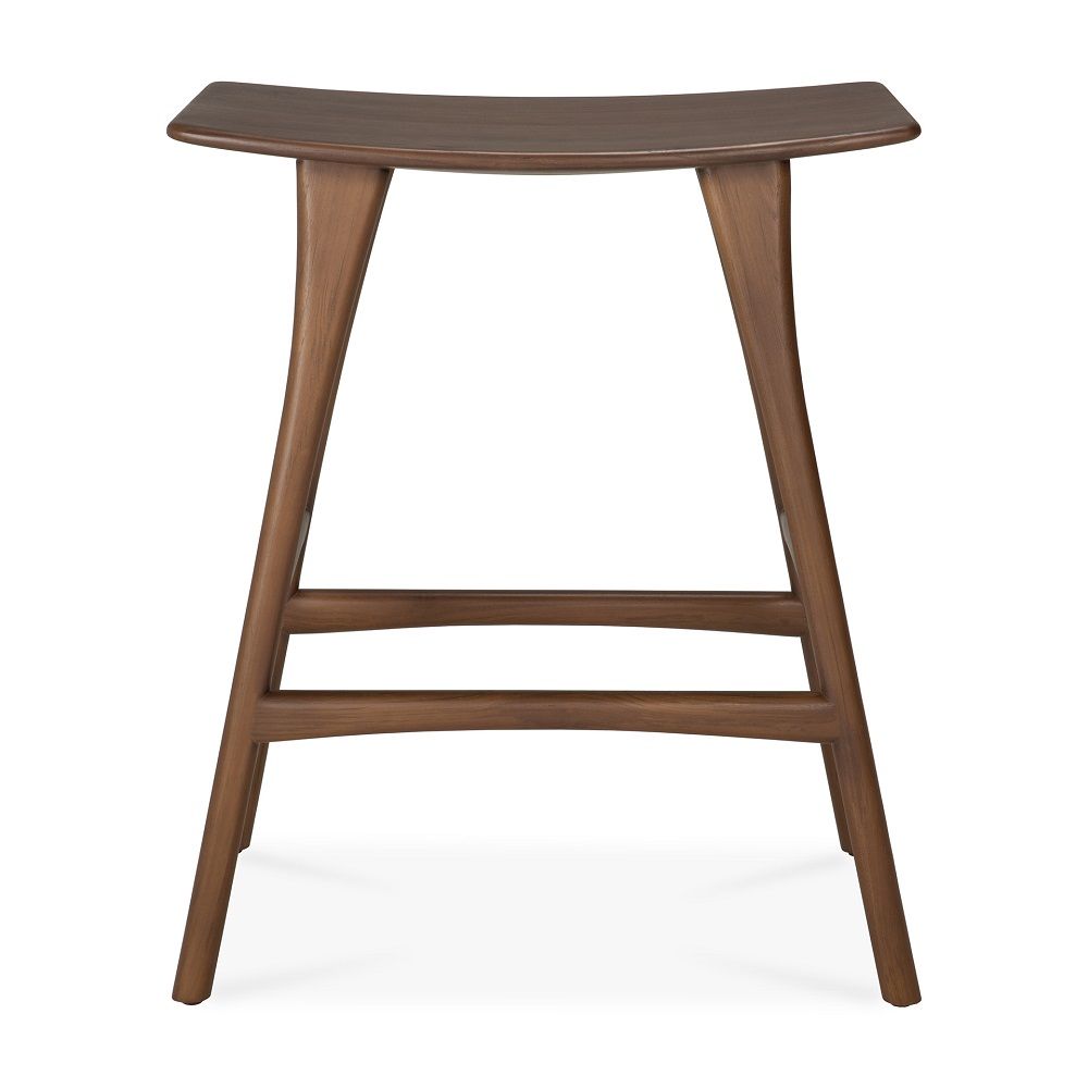 Osso Counter Stool Teak Dark Brown Ethnicraft 