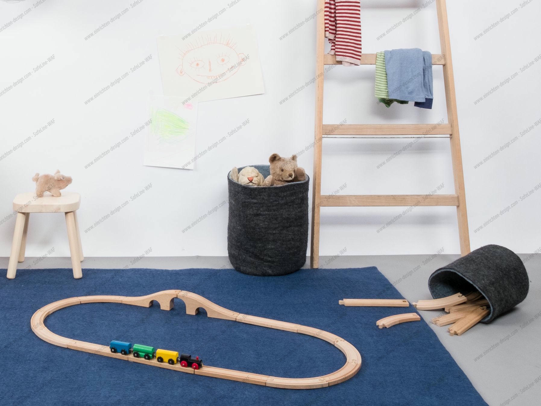 Felt basket L Hugo myfelt