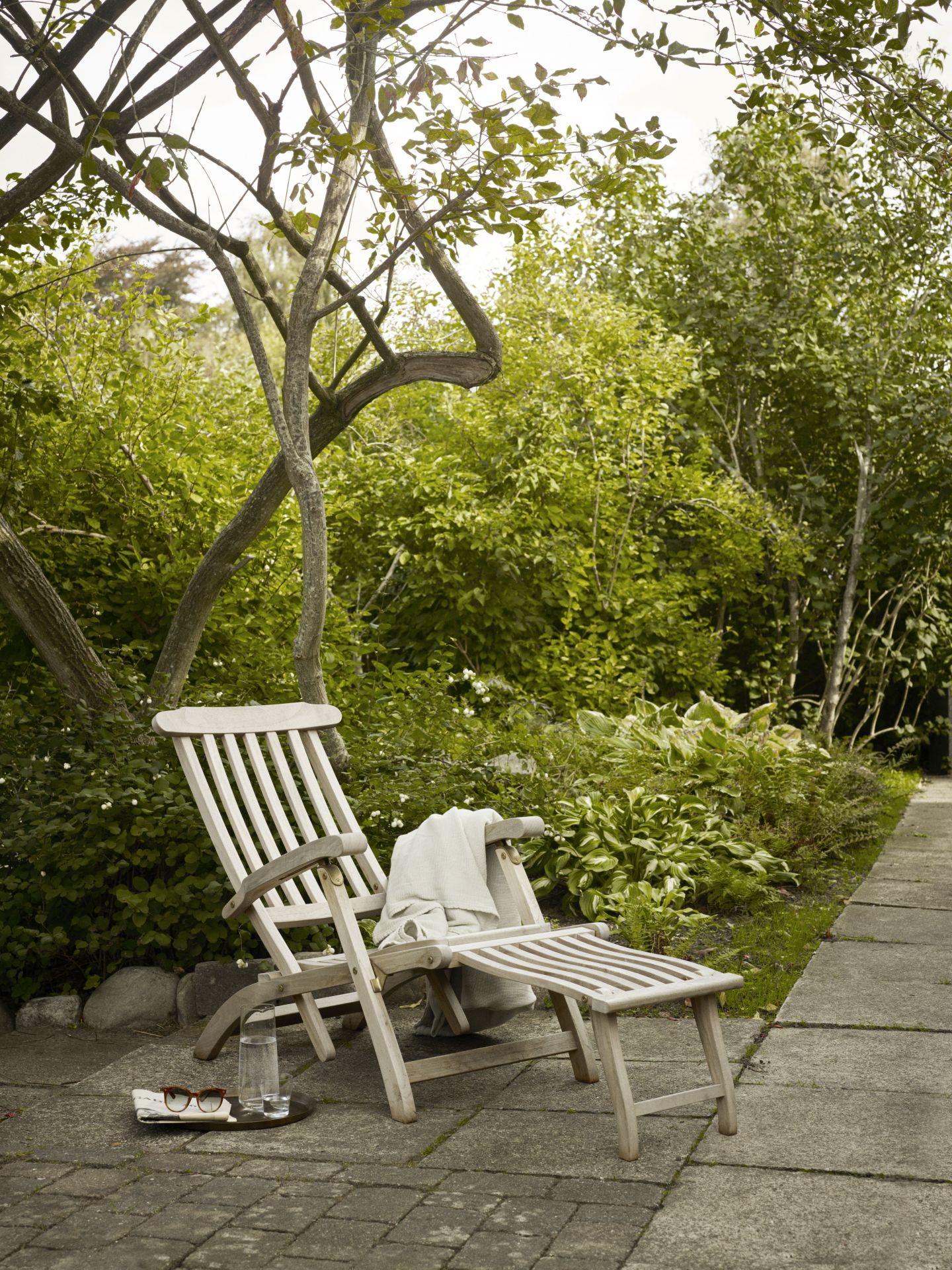 Steamer Deck Chair Outdoor Skagerak by Fritz Hansen