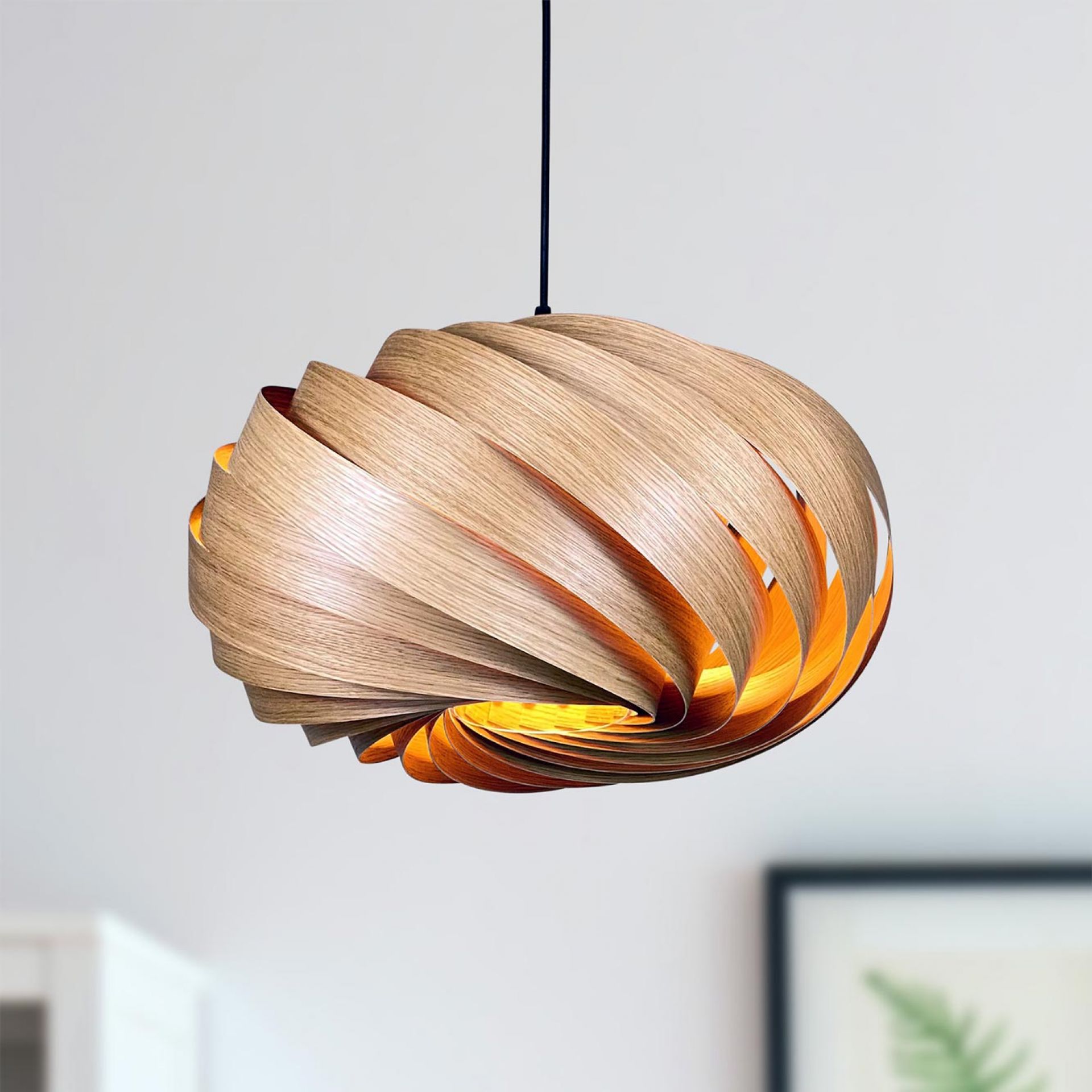 Quiescenta Pendant lamp Ø45 cm Oak Gofurnit