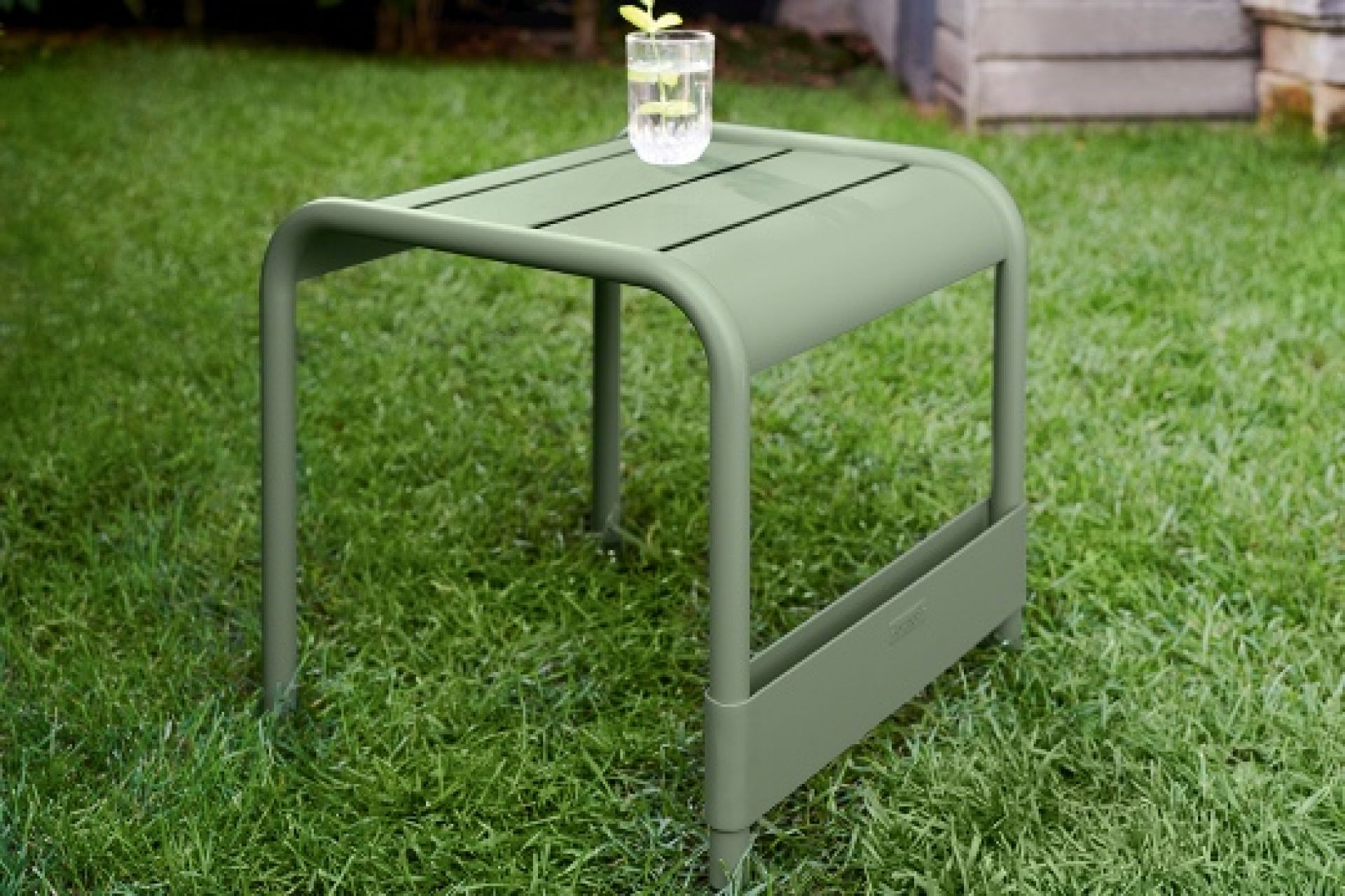 Luxembourg outdoor side table / foot stool Fermob