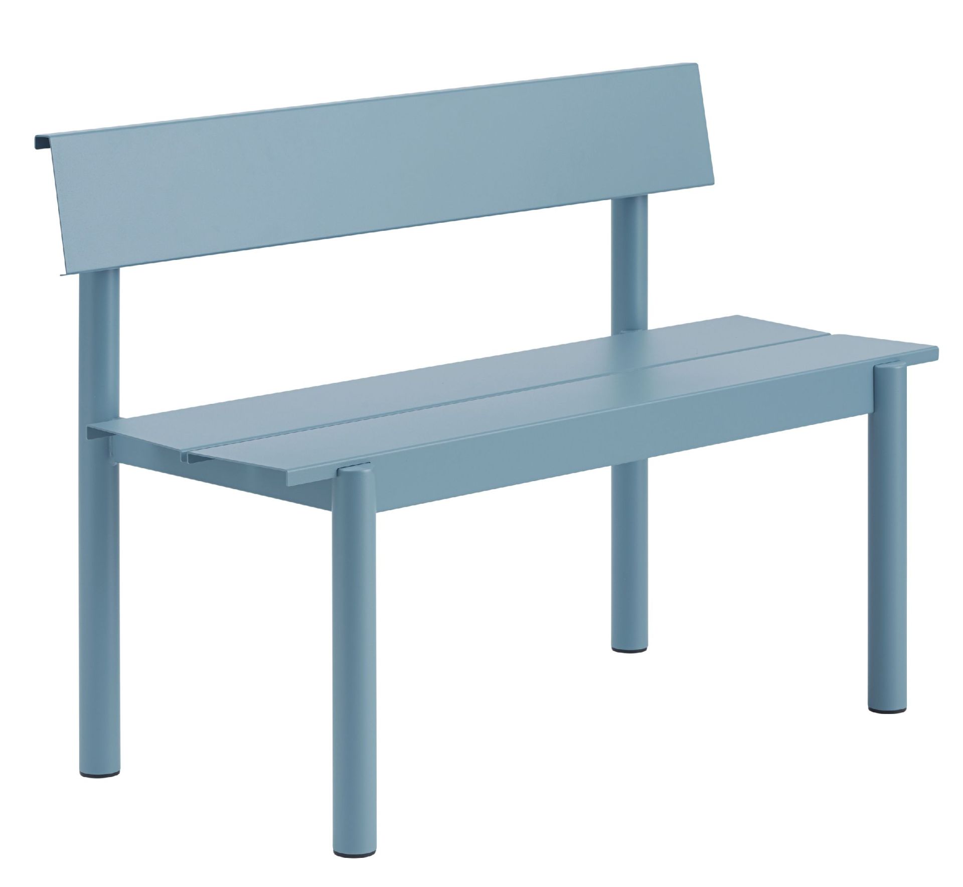Linear Steel Bench Outdoor bench with backrest 110x34 cm Muuto 