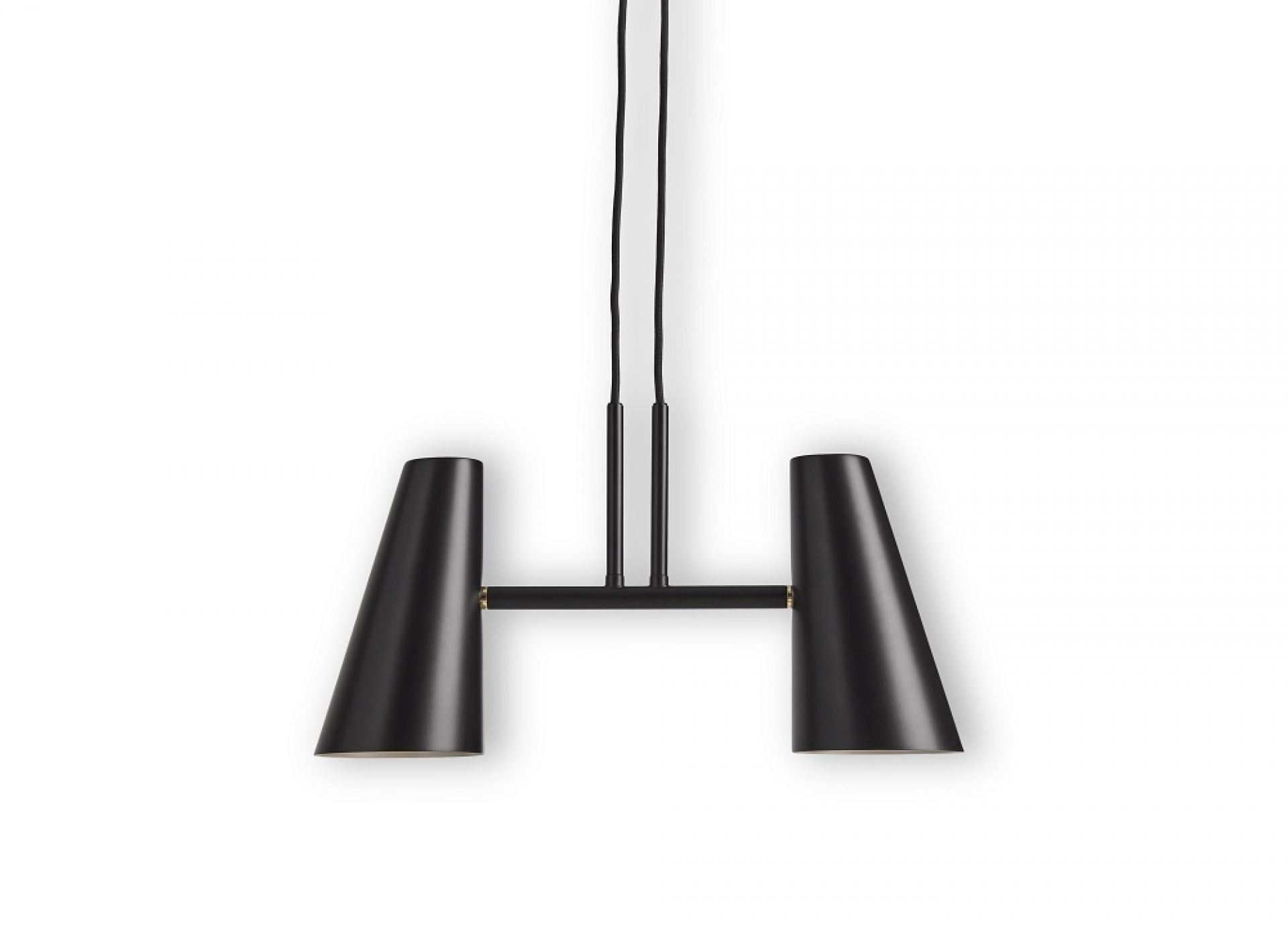 Cono Pendant lamp 2 Shades Woud