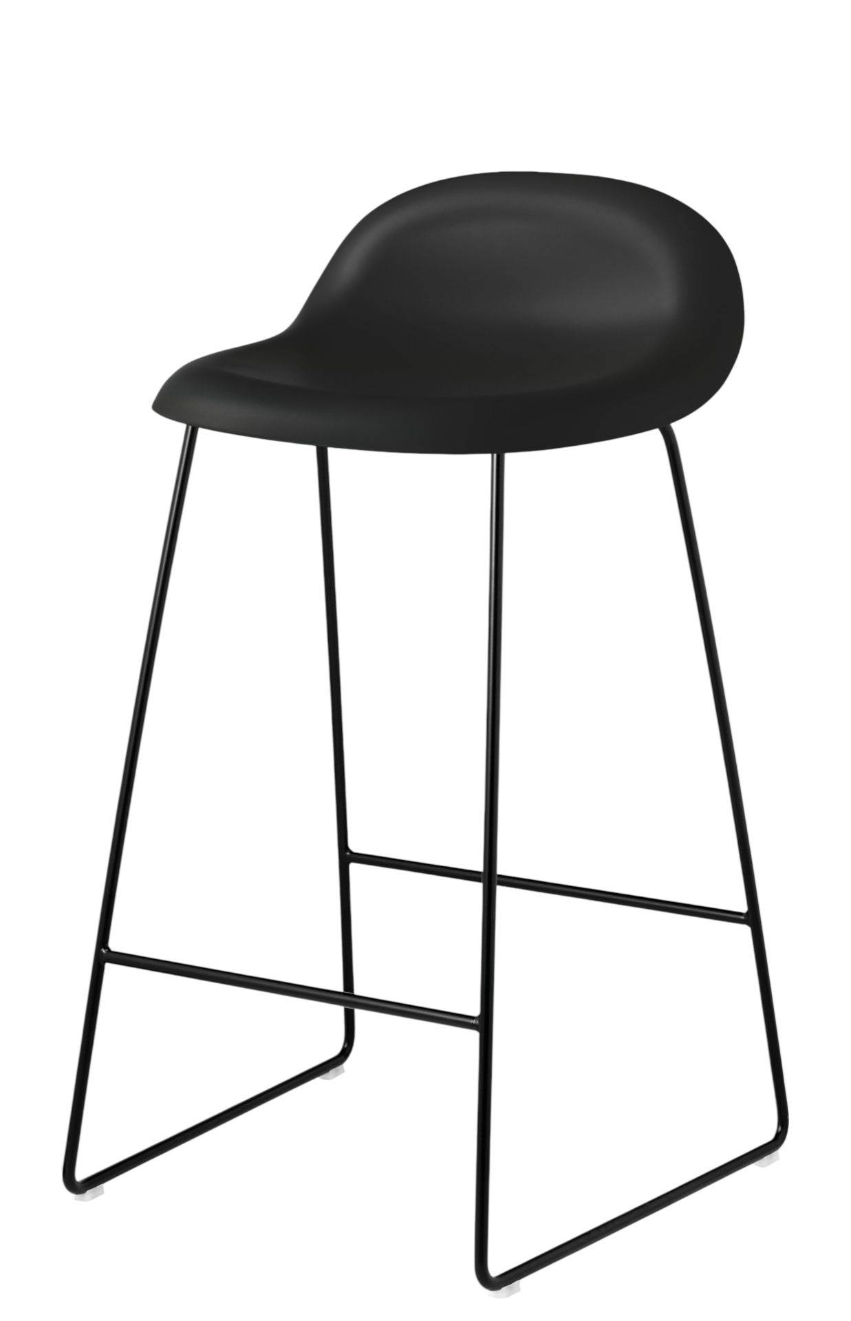 3D bar stool 65 plastic - Sledge Base Gubi