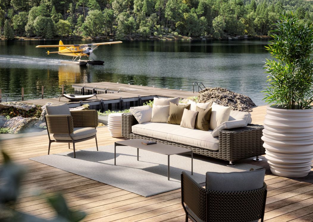Bellmonde Dining Table L Outdoor HPL tabletop Dedon
