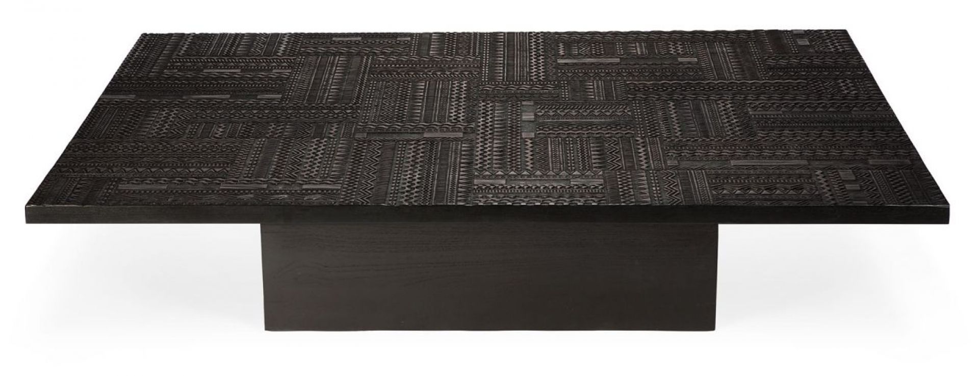 Tabwa Blok Coffee Table Teak Black Ethnicraft