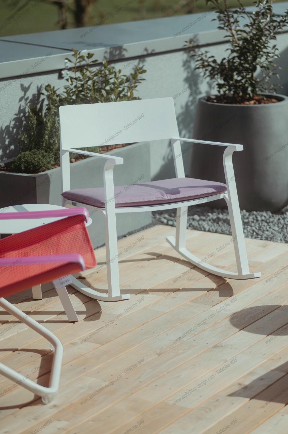 Flow Rocking Chair Outdoor white Weishäupl Flow Rocking Chair Outdoor white Weishäupl