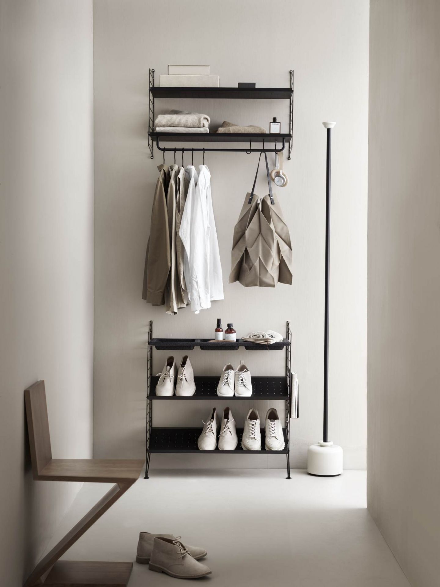 String Hallway Wall Shelving System D String Furniture