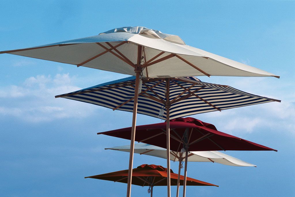  Classic Umbrella / Parasol nature / pulley Weishäupl