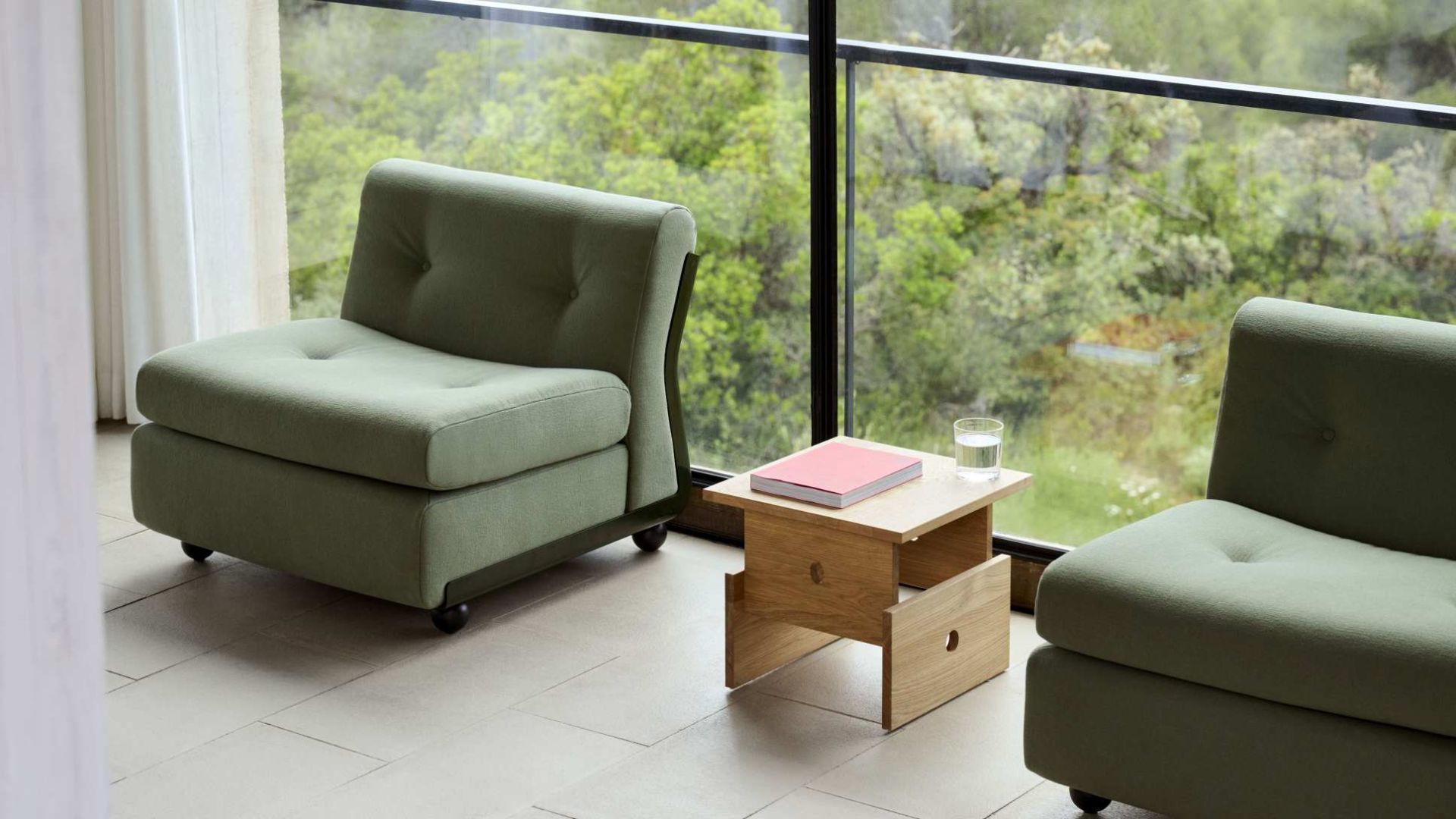 Wood Box Coffee Table Hay oak black water-based lacquer