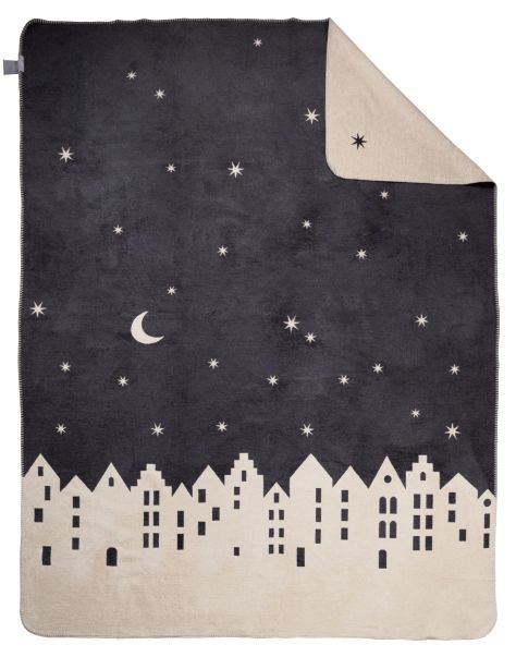 Blanket large winter city wheels