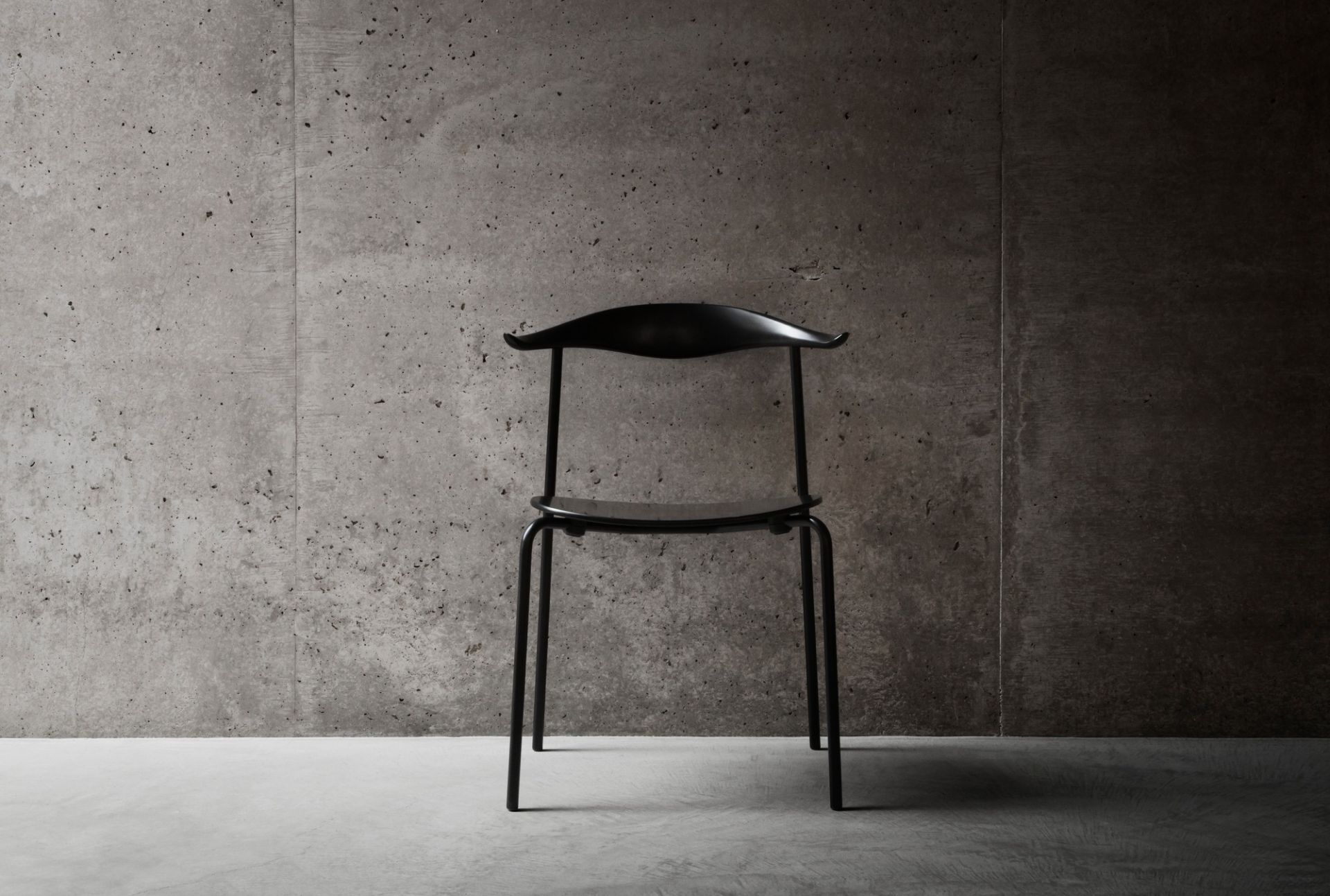 CH88T Chair frame steel black Carl Hansen &amp; Søn beech soaped