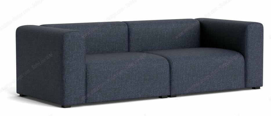 Mags Sofa 2.5-seater Combination 1 Hay fabric Overlap 03