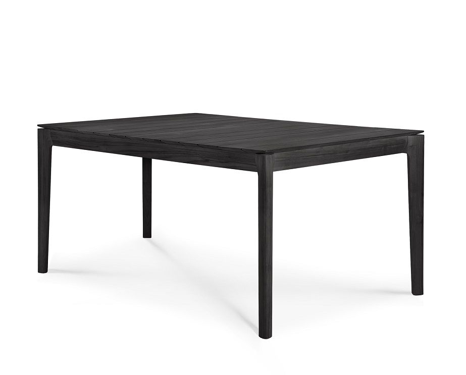 Bok Outdoor Dining Table Teak Black lacquered Ethnicraft