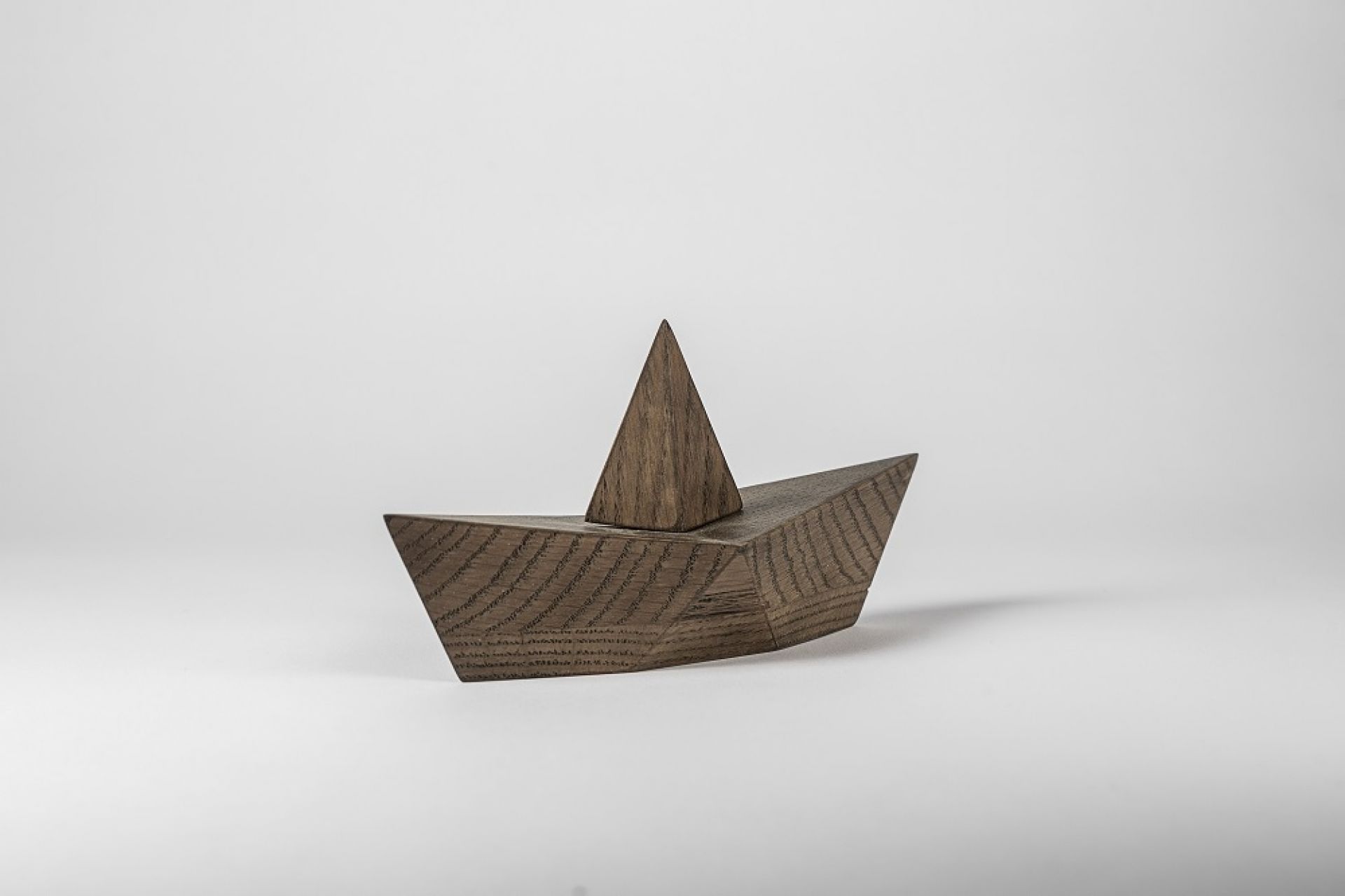 Admiral Paper boat Decoration figure Wood Boyhood large Oak smoked SINGLE PIECES