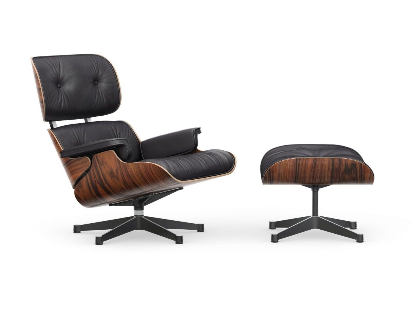 Eames Lounge Chair & Ottoman armchair Leather Premium Palisander Vitra PREFERRED COMBINATION