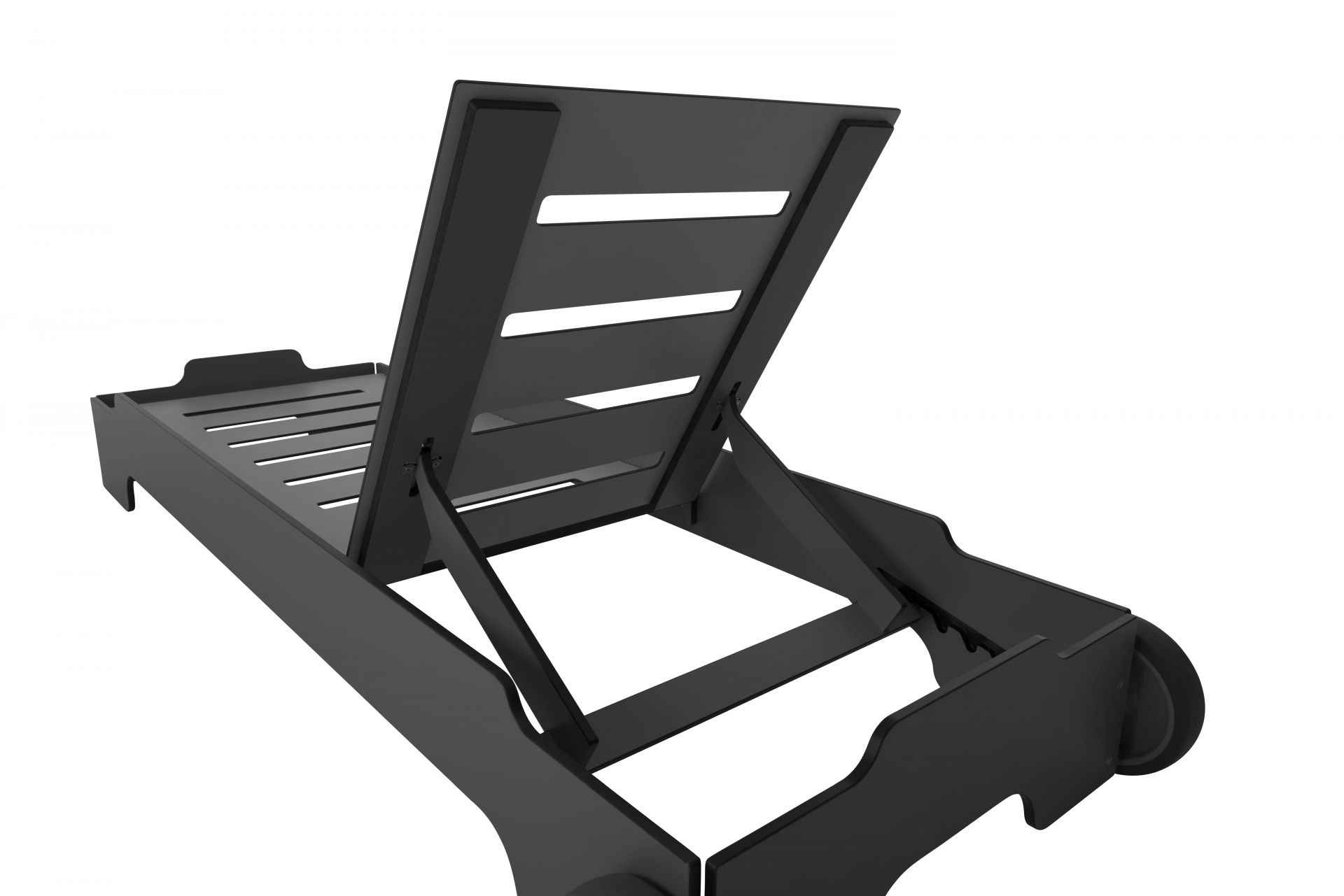 Solara Stacking Lounger incl. Wheels and Upholstery Outdoor Müller Möbelwerkstätten