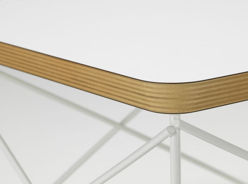 Occasional Table LTR Side Table HPL White Vitra Steel wire white powder-coated