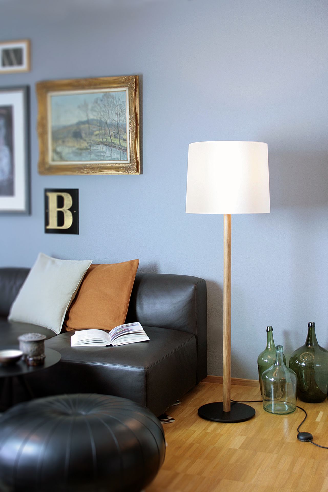Miyu 45 table lamp natural oak / white Maigrau