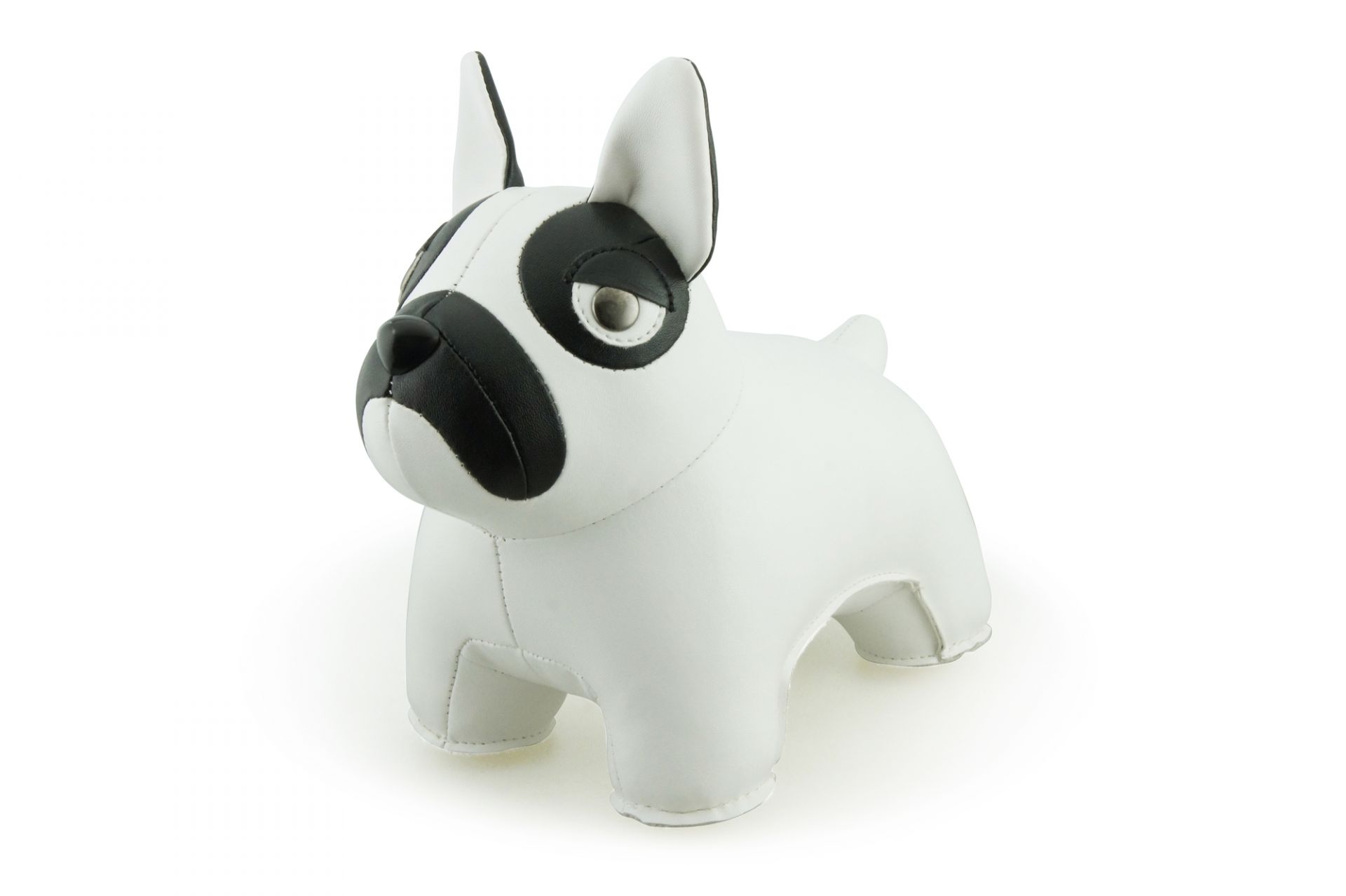 Bookend Classic French Bulldog White/Black Züny SINGLE PIECES