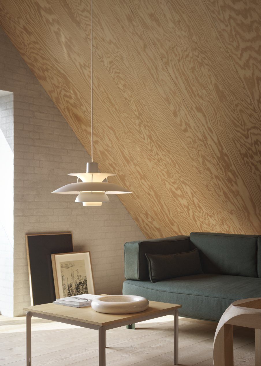 PH 5 Monochrome Pendant light Louis Poulsen Dusty Indigo