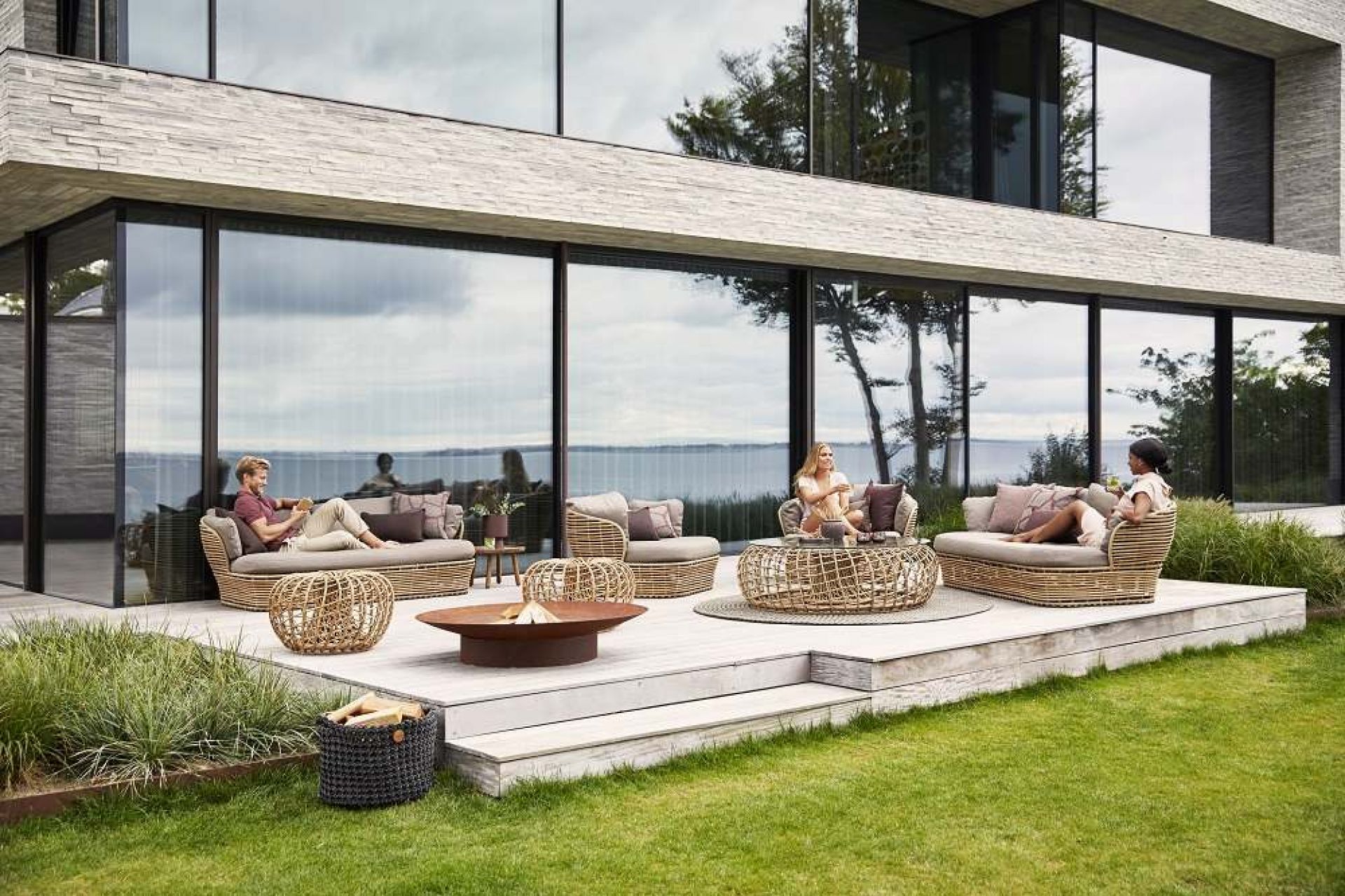 Basket Outdoor Lounge chair Cane-Line