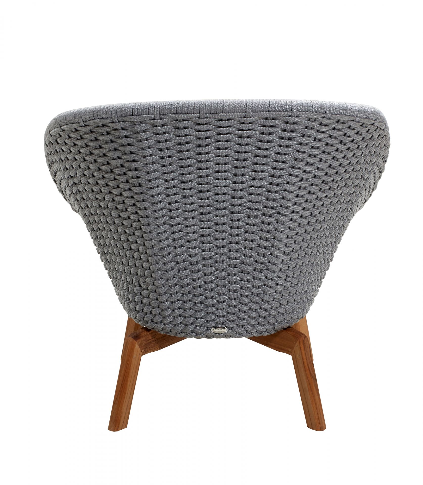 Peacock Outdoor Lounge Chair Rope Cane-Line light gray