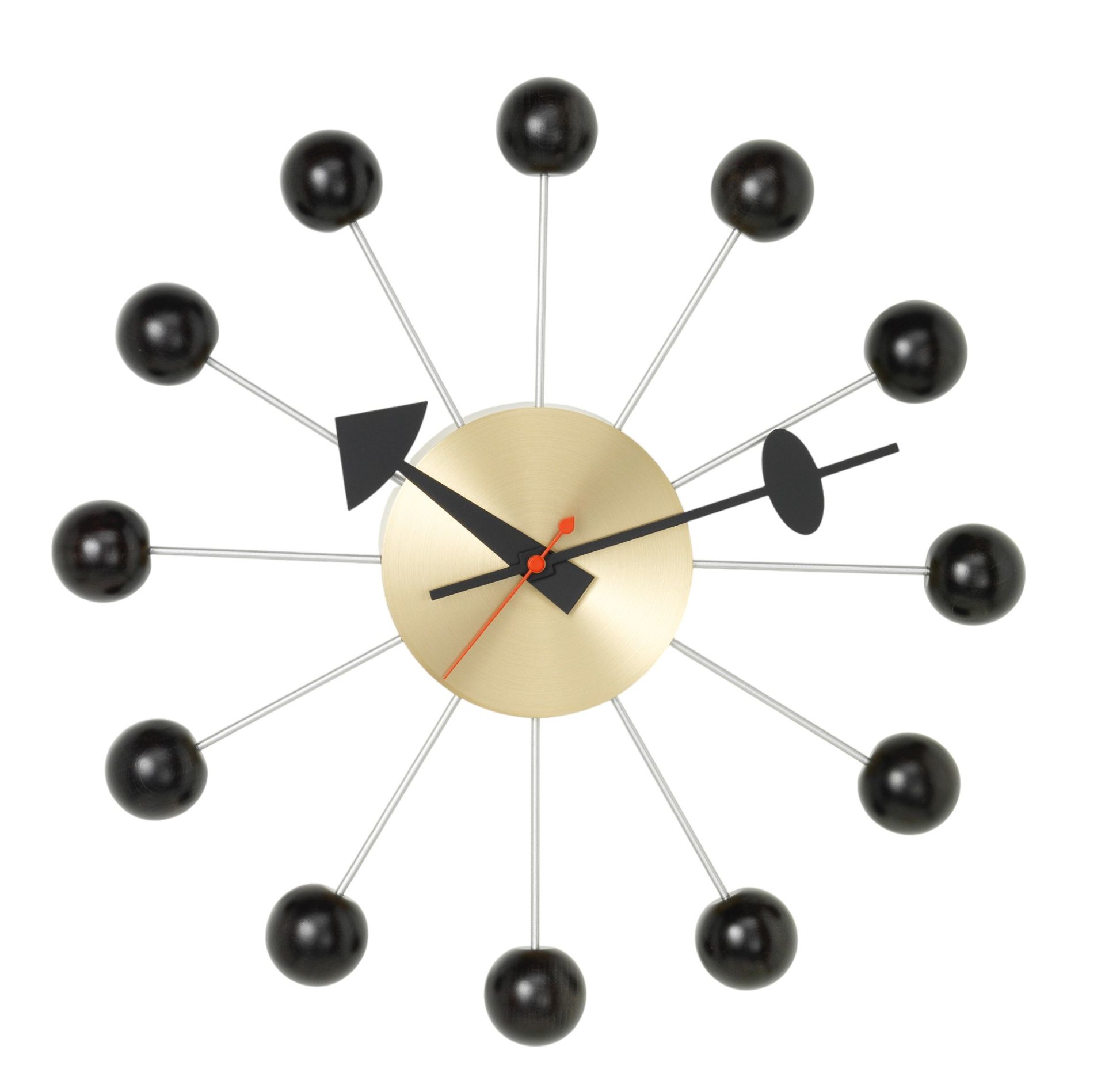 Ball Clock wall clock - black Vitra