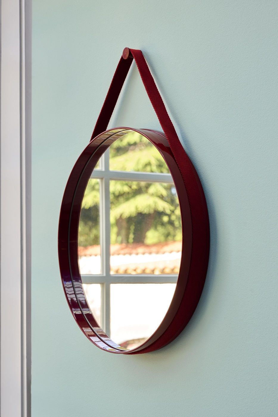 Strap Mirror No 2 Wall Mirror Ø70 cm Hay