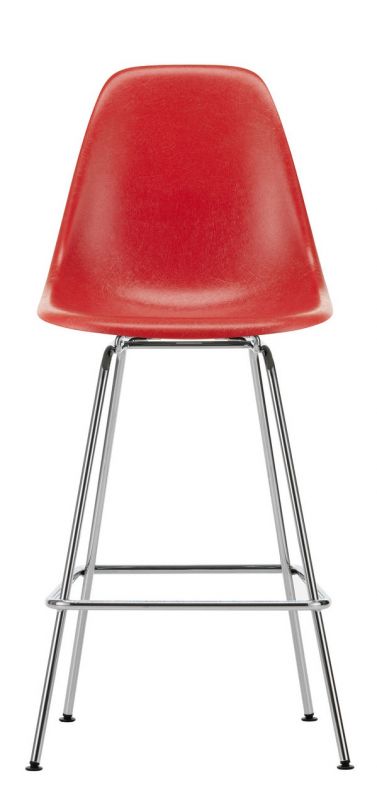 Eames Fibreglass Bar Stool Medium Bar Stool Vitra