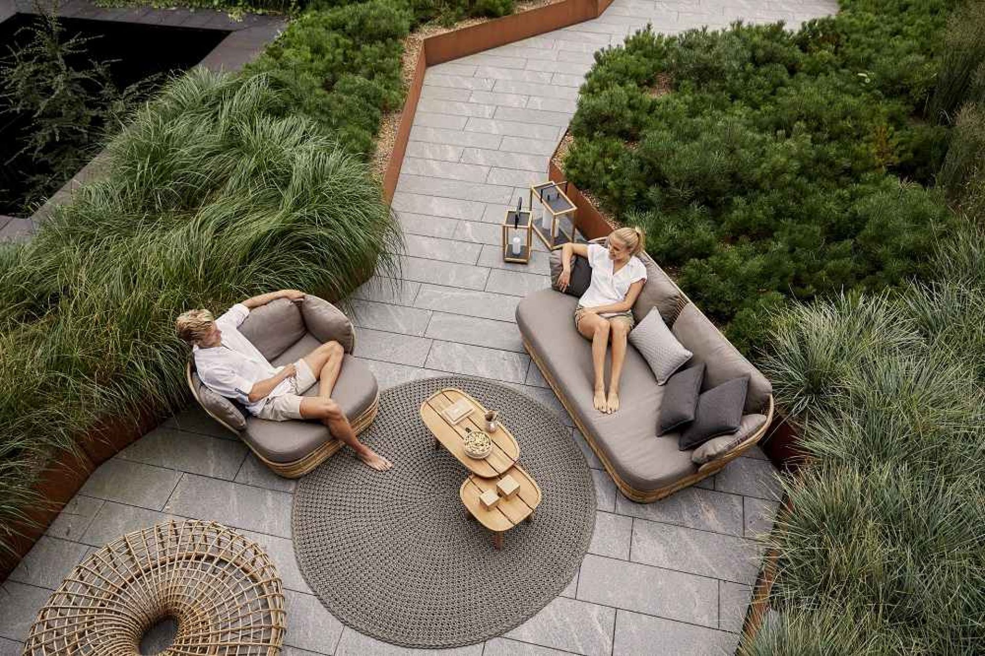 Basket Outdoor Lounge chair Cane-Line